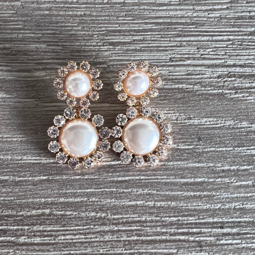 Elizabeth Cole - Bess Pearly Drop Earrings